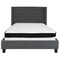 Flash Furniture Full Platform Bed Set, Gray HG-BMF-46-GG - alternate 5